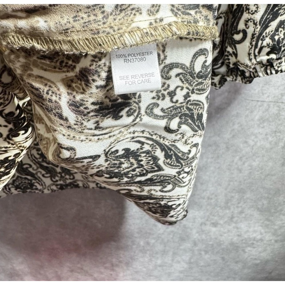 Cato Tunic Shirt Womens 18/20W Animal Print Paisley Boho 3/4 Sleeve Top‎ Plus - Picture 5 of 8